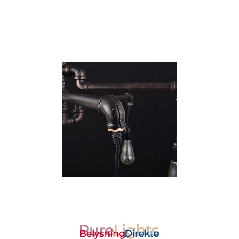 Retro Taklampe I Metall, Kafé