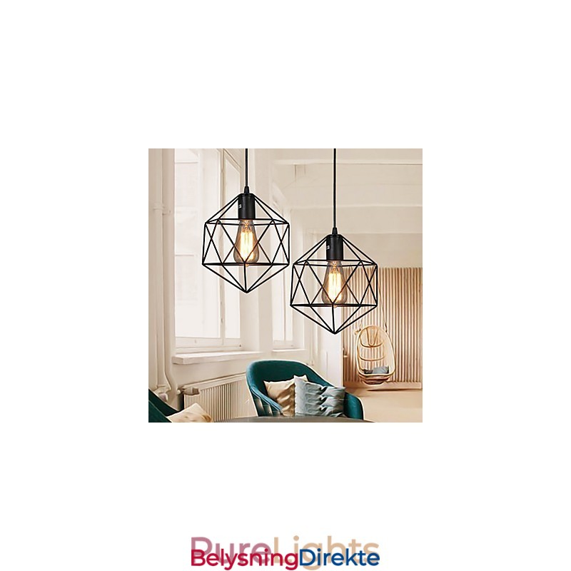 Geometrisk Linje Diamant Smijern Lysekrone Anhengslampe Moderne Samtidskunst
