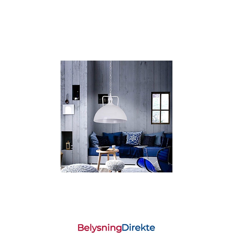 Nordisk-Amerikansk Landlig Industriell Halvsirkelformet Smijernslampe Med Ett Hode