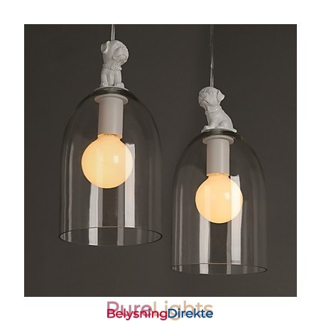 Tegneseriehund Droplight Taipei Rural Glass Individualitet Kreativ Liten Droplight Lampe