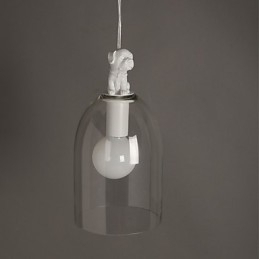 Tegneseriehund Droplight Taipei Rural Glass Individualitet Kreativ Liten Droplight Lampe