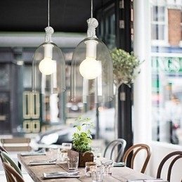 Tegneseriehund Droplight Taipei Rural Glass Individualitet Kreativ Liten Droplight Lampe