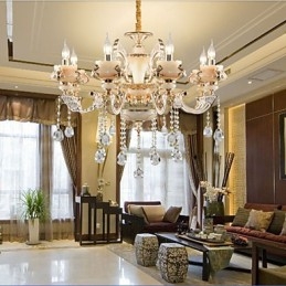 Enkel Europeisk Luksuslampe Av Gull- Og Jade-Sinklegering