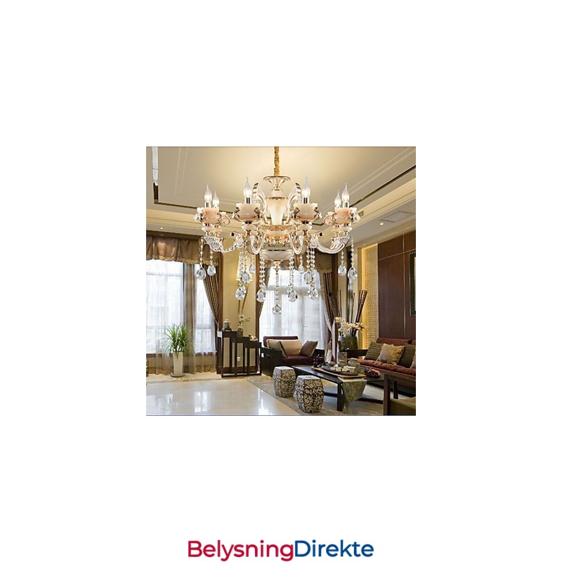 Enkel Europeisk Luksuslampe Av Gull- Og Jade-Sinklegering