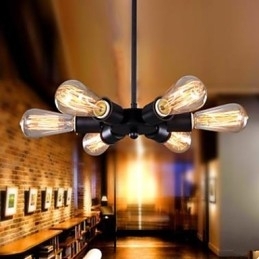 Amerikansk Landlig Industriell Vind Sekshodet Pariserhjul Droplight