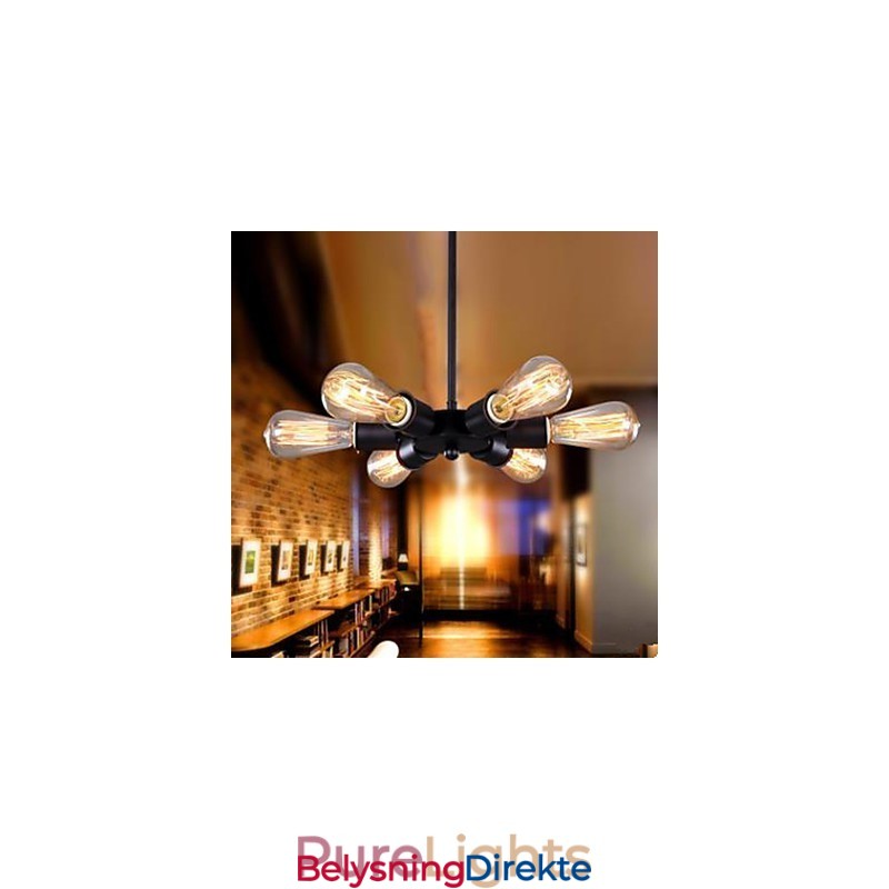 Amerikansk Landlig Industriell Vind Sekshodet Pariserhjul Droplight