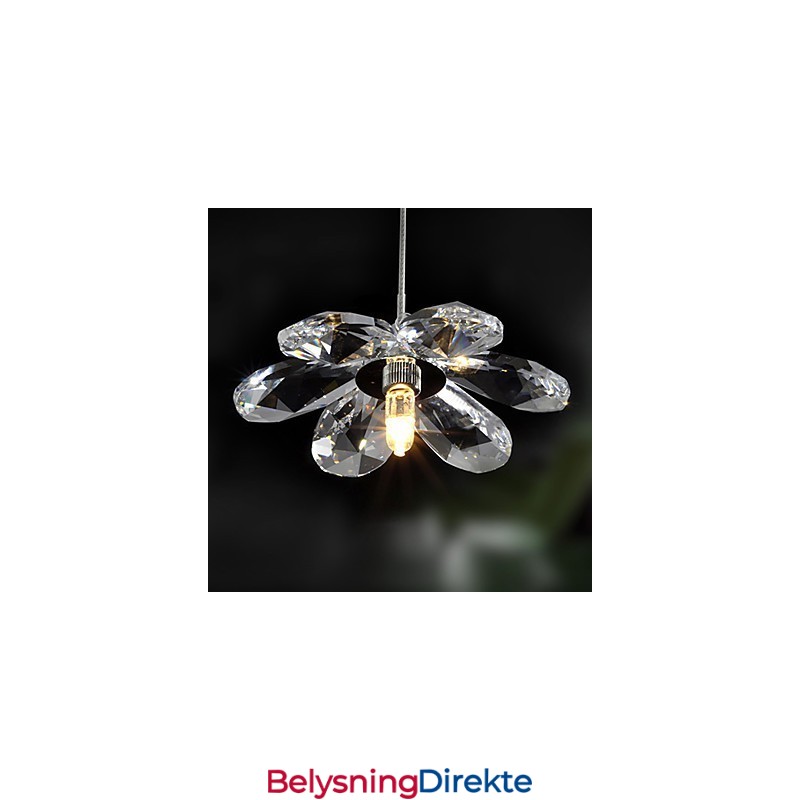 Moderne Og Moderne Krystall Mini-Stil Galvanisert Pendellampe