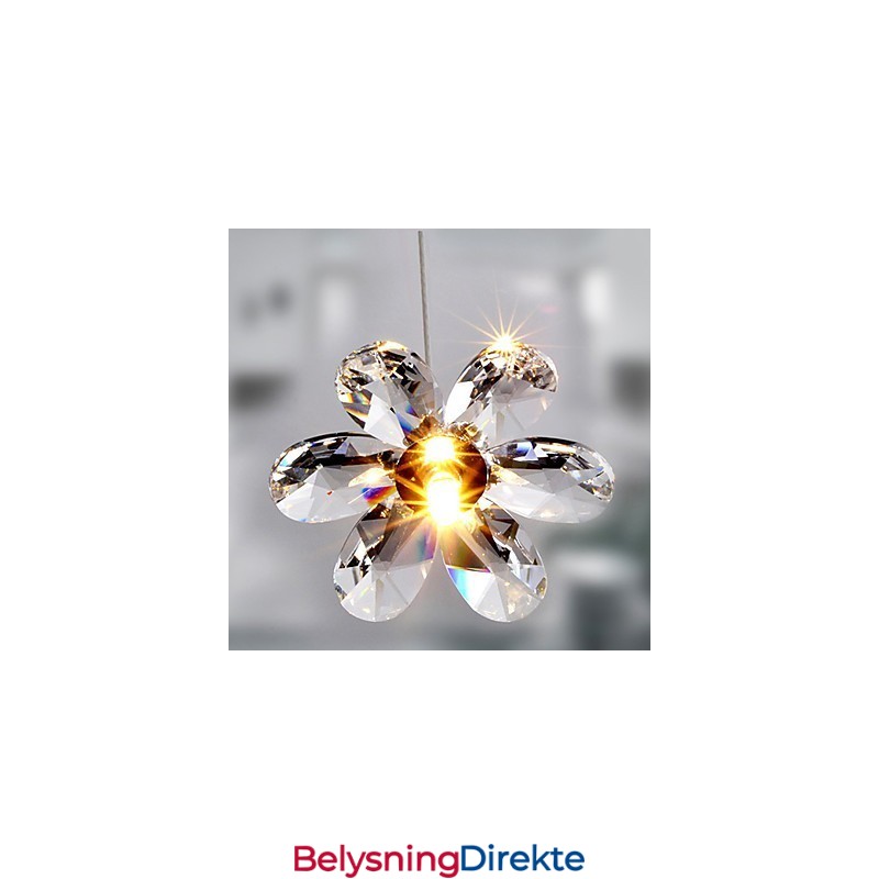 Moderne Og Moderne Krystall Mini-Stil Galvanisert Pendellampe