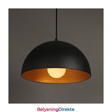 Kreativ Lampe Rund Skorstein Droplight Smijern Karakter Måltider Lysekrone Svart Og Hvit