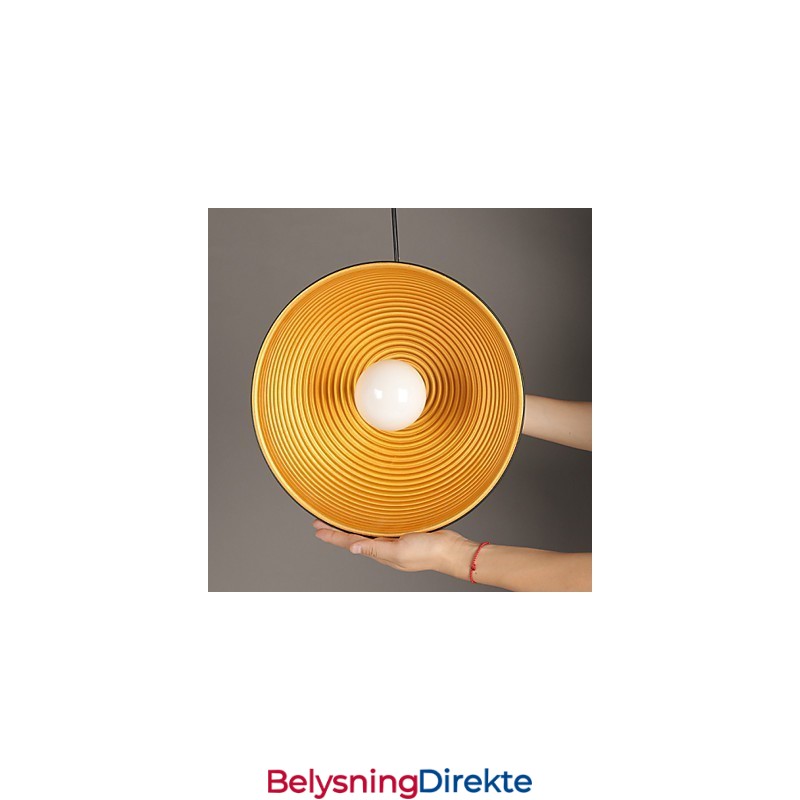 Kreativ Lampe Rund Skorstein Droplight Smijern Karakter Måltider Lysekrone Svart Og Hvit