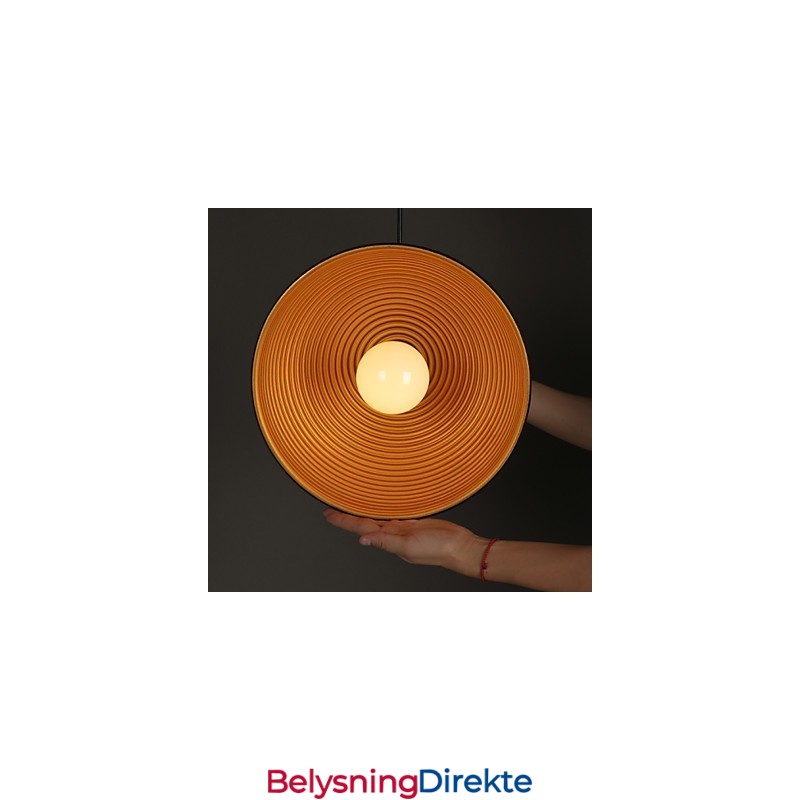 Kreativ Lampe Rund Skorstein Droplight Smijern Karakter Måltider Lysekrone Svart Og Hvit