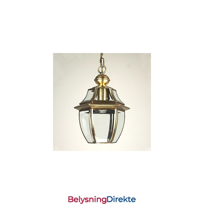 Tradisjonell Klassisk Lanterne I Ministil, Galvanisert Pendellampe