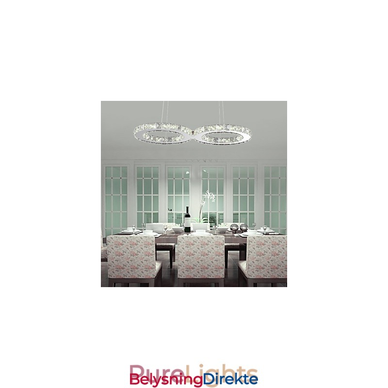 Moderne Og Moderne Krystallkrommetallpendellampe