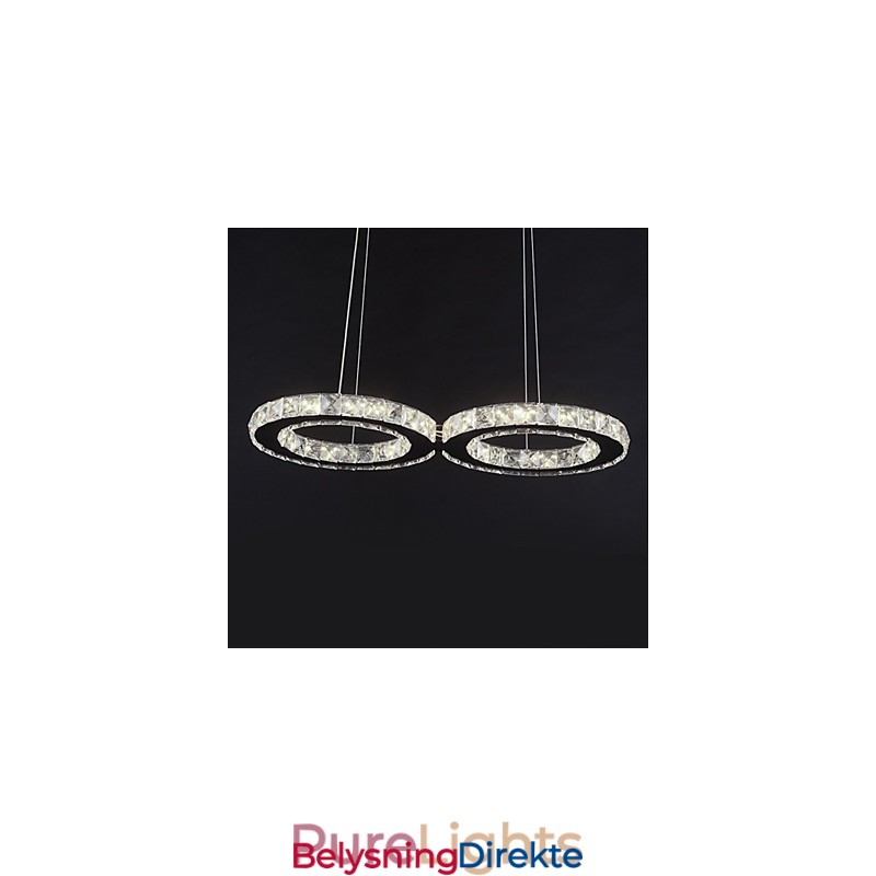 Moderne Og Moderne Krystallkrommetallpendellampe