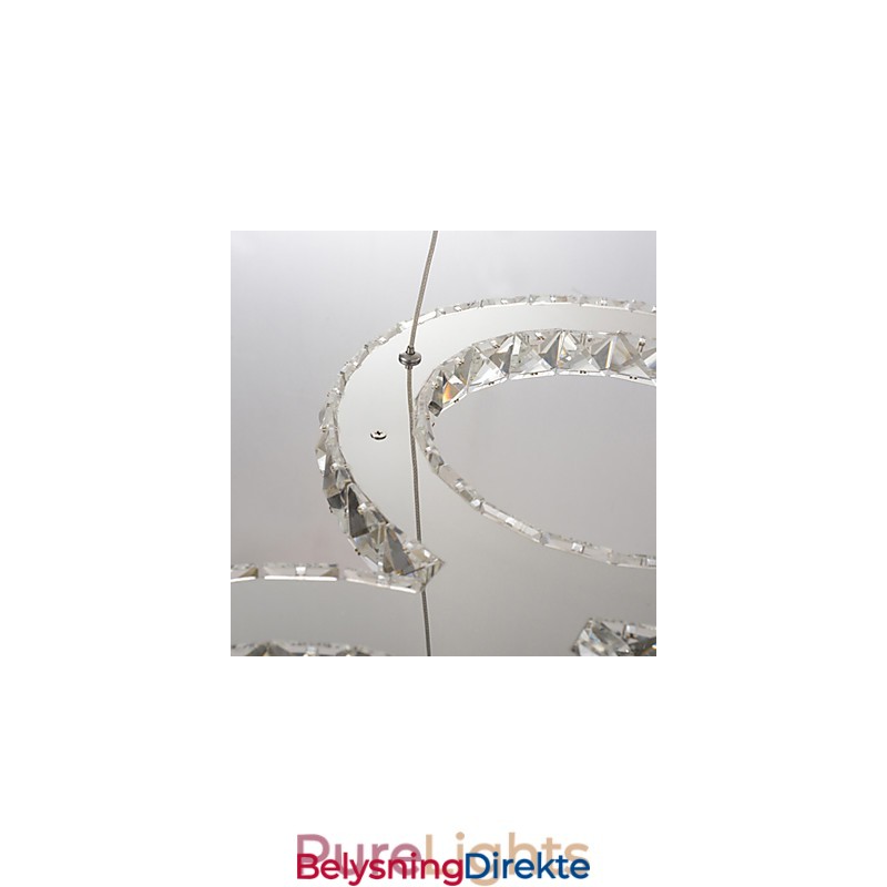 Moderne Og Moderne Krystallkrommetallpendellampe