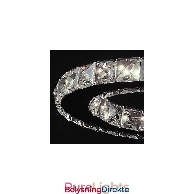 Moderne Og Moderne Krystallkrommetallpendellampe