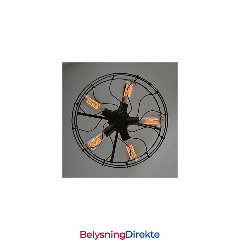 Amerikansk Landlig Industridesignerlampe Personlig Lampe Europeisk Retro Viftetaklampe