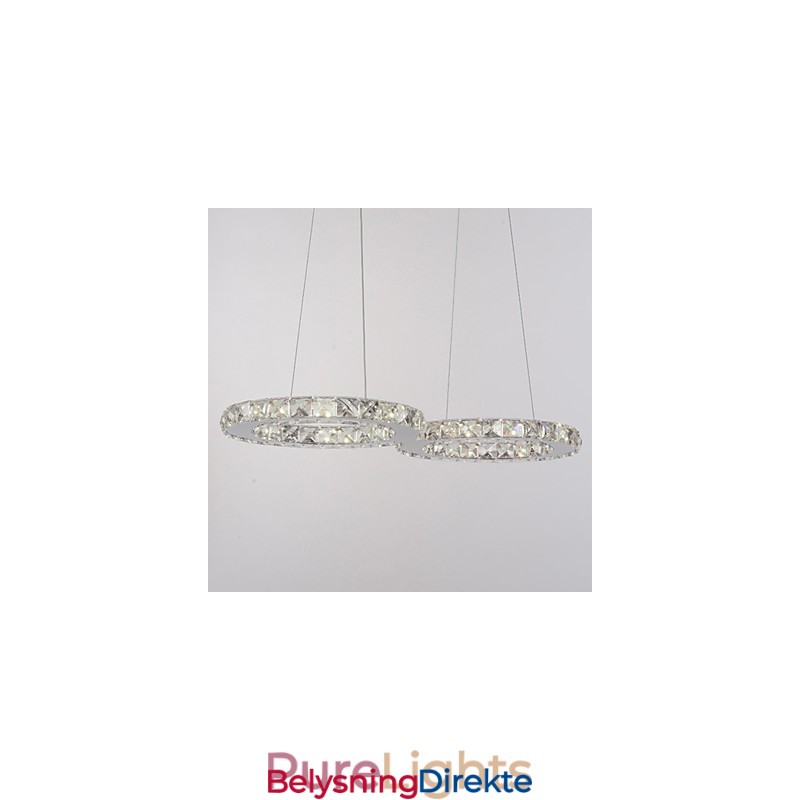 Moderne Og Moderne Krystallkrommetallpendellampe