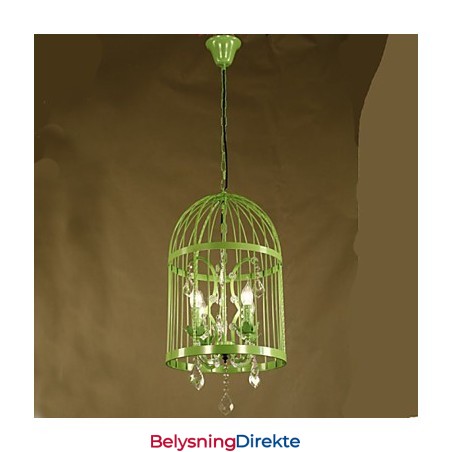 Vintage Jernburtrappelampe Lysekrone Krystall