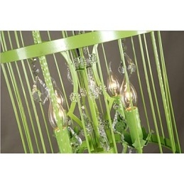 Vintage Jernburtrappelampe Lysekrone Krystall