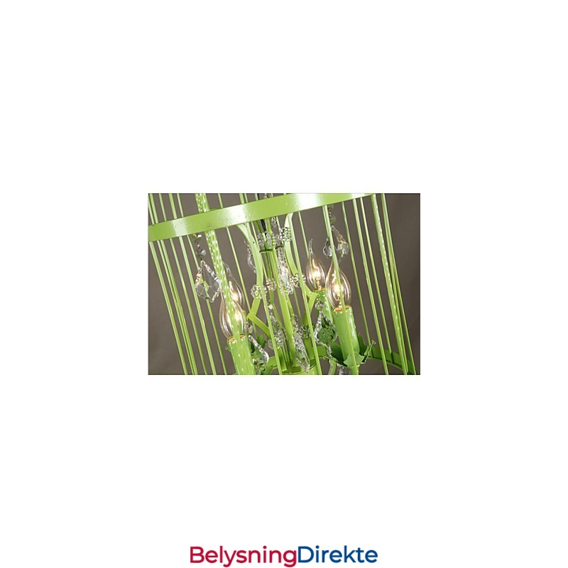 Vintage Jernburtrappelampe Lysekrone Krystall