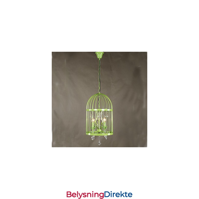 Vintage Jernburtrappelampe Lysekrone Krystall