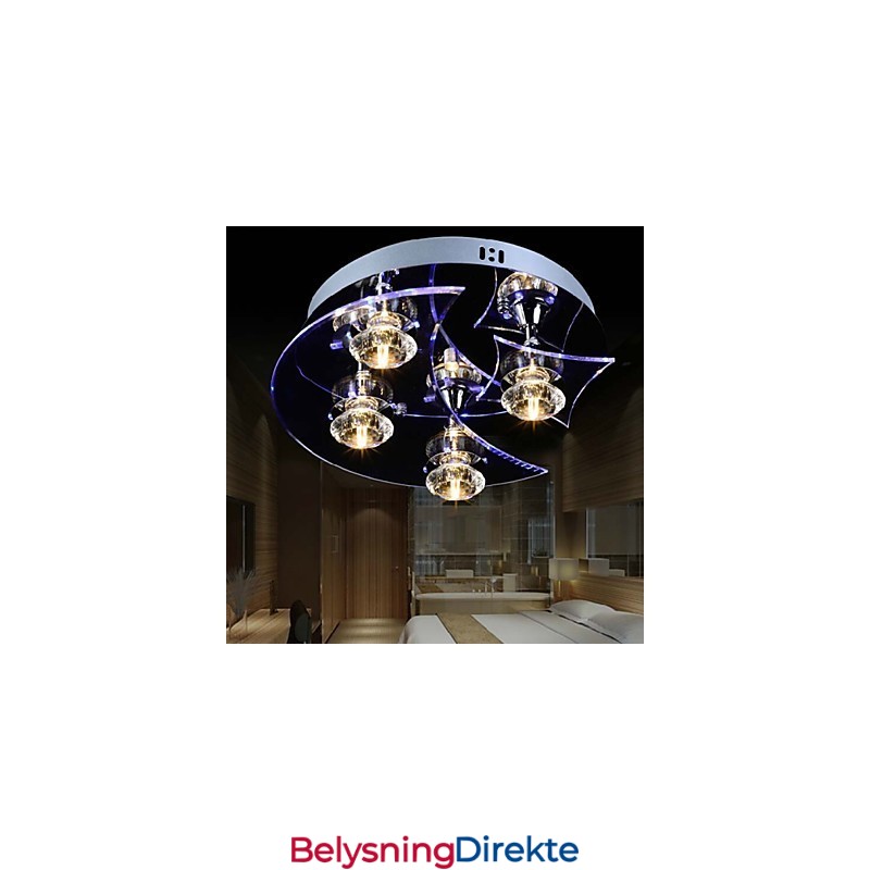 Lysekrone Moderne Krystall Living 4 Lys