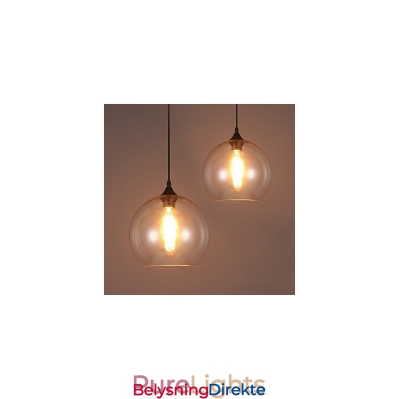 Amerikansk Kreativ Nordisk Kontraktert Landlig Glasskule Med Ett Hode, Droplight-Lampe