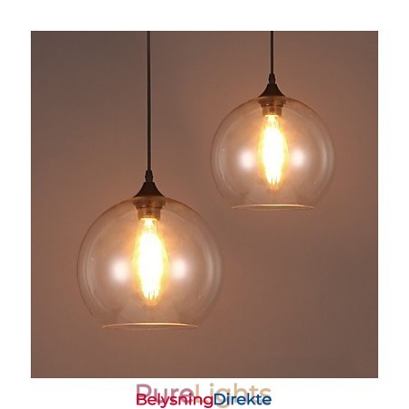 Amerikansk Kreativ Nordisk Kontraktert Landlig Glasskule Med Ett Hode, Droplight-Lampe