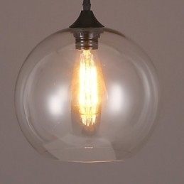 Amerikansk Kreativ Nordisk Kontraktert Landlig Glasskule Med Ett Hode, Droplight-Lampe