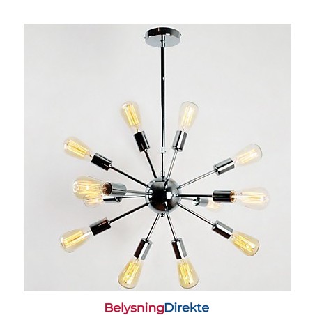 Elektroplatet Metalllysekrone