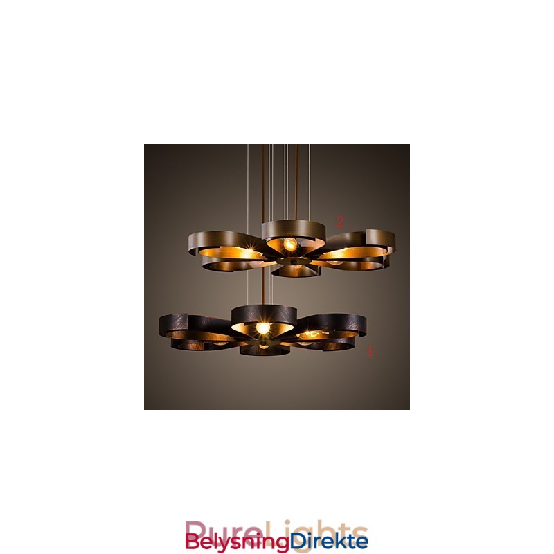 Retro Klassiske Metalltaklamper Enkle Pendellamper Kafependellampe