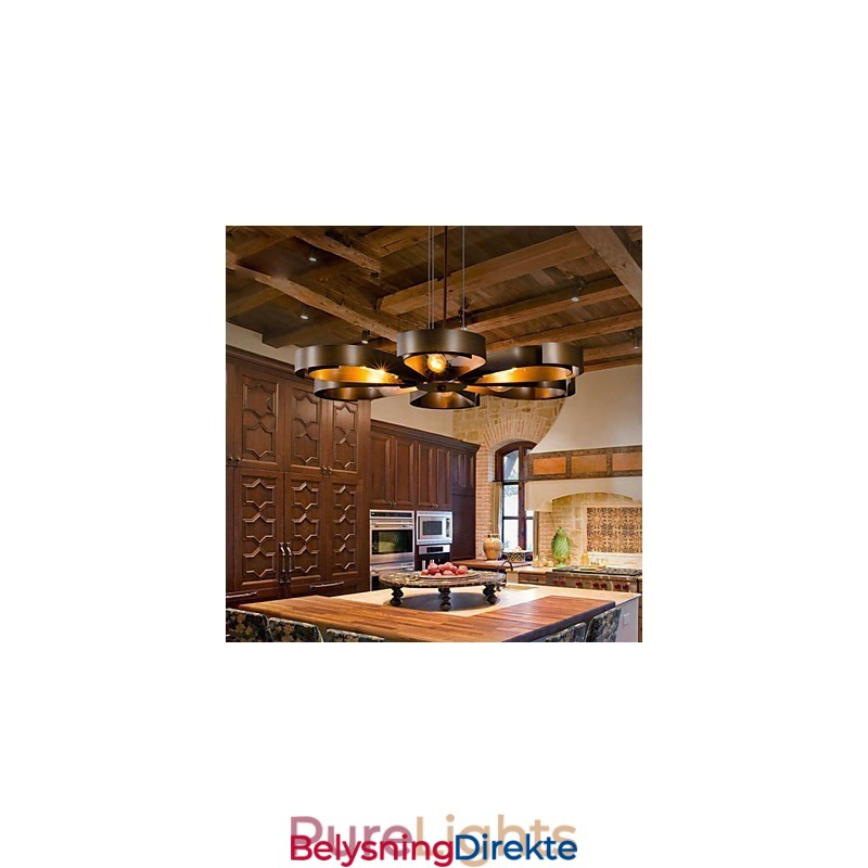 Retro Klassiske Metalltaklamper Enkle Pendellamper Kafependellampe