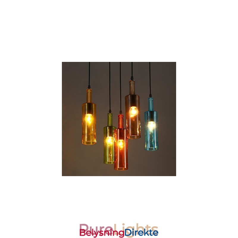 Diffus Lysfarge Gjenoppretter Gamle Skikker Flaskedråpeformet Pendellampe