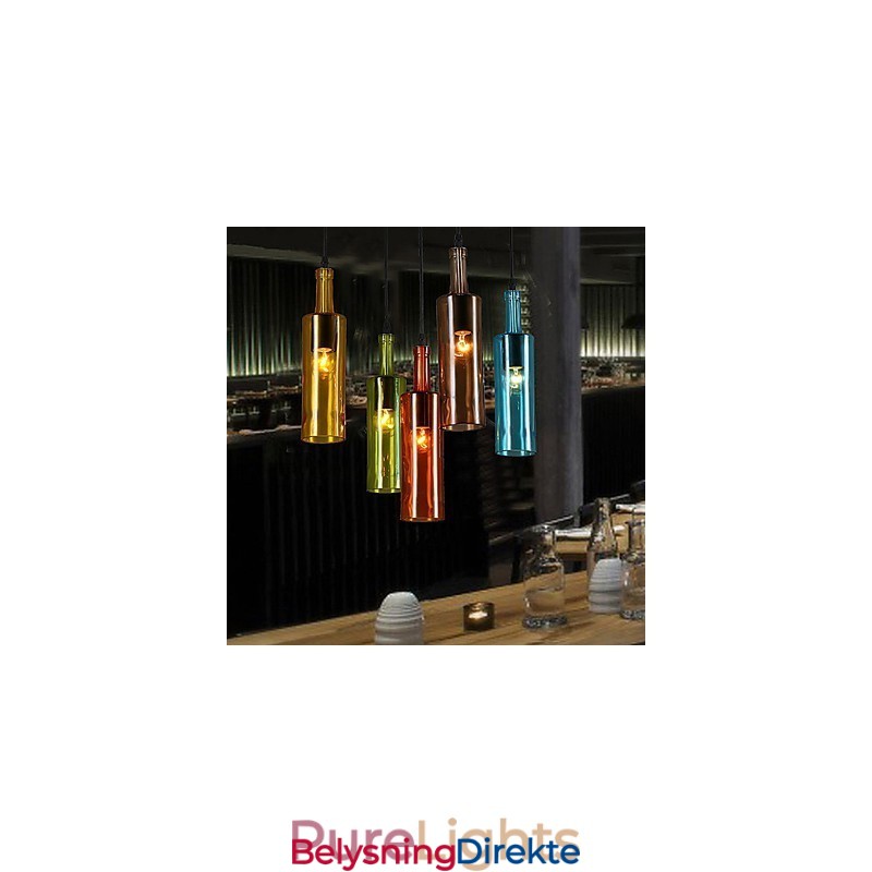 Diffus Lysfarge Gjenoppretter Gamle Skikker Flaskedråpeformet Pendellampe