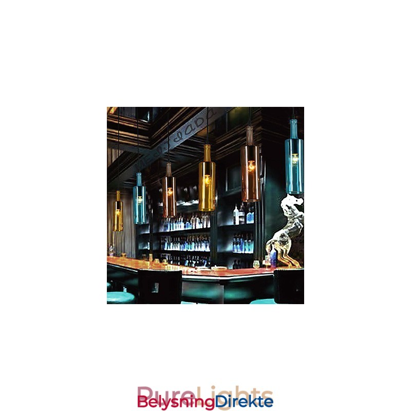 Diffus Lysfarge Gjenoppretter Gamle Skikker Flaskedråpeformet Pendellampe