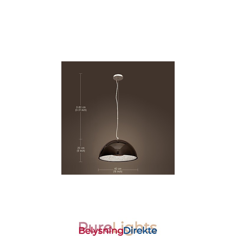 Moderne Og Moderne Pendellampe I Ministil Med Maleri