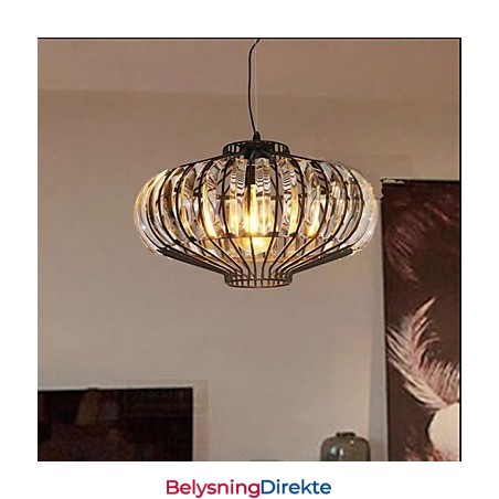 Enkel Krystalllysekrone Lysekrone Jernkunst Kreativ