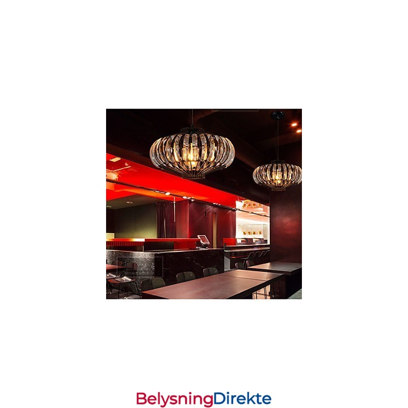 Enkel Krystalllysekrone Lysekrone Jernkunst Kreativ