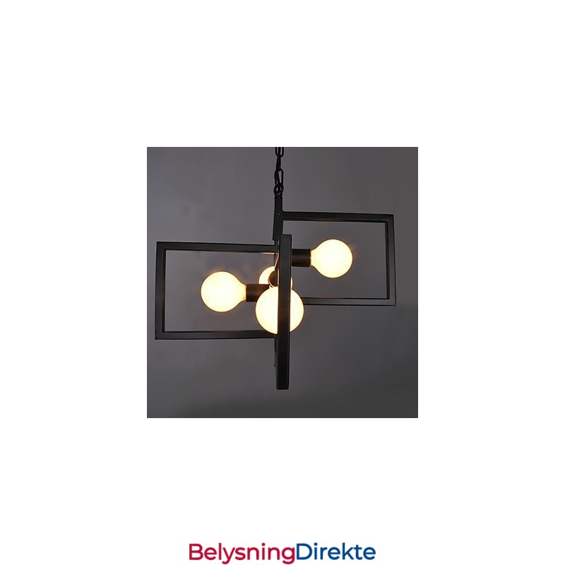 Vintage Landlig Maling Metall Pendellampe Garasje