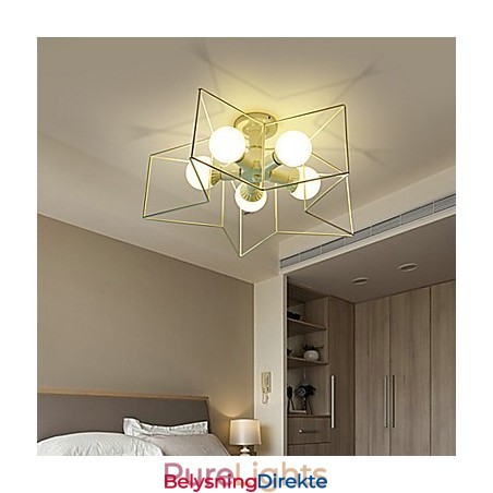 3W Vintage Landlig Malt Metall Pendellampe For Garasje