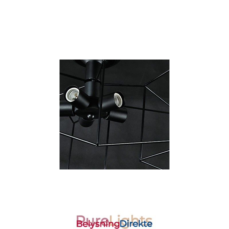 3W Vintage Landlig Malt Metall Pendellampe For Garasje