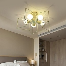 3W Vintage Landlig Malt Metall Pendellampe For Garasje