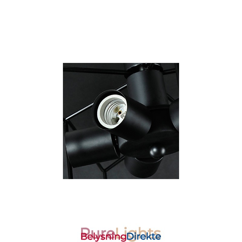 3W Vintage Landlig Malt Metall Pendellampe For Garasje