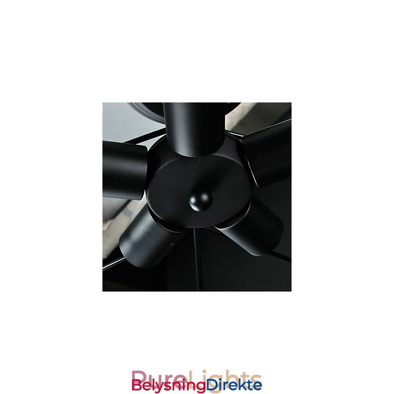 3W Vintage Landlig Malt Metall Pendellampe For Garasje