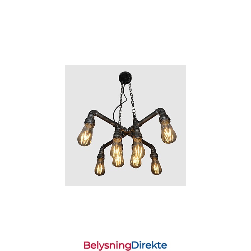 Loftlampe Utspiller Rollen Til Kreativ Industriell Vind Som Gjenoppretter Gamle Måter Conduit Droplight