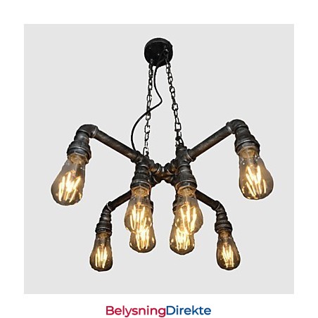 Loftlampe Utspiller Rollen Til Kreativ Industriell Vind Som Gjenoppretter Gamle Måter Conduit Droplight