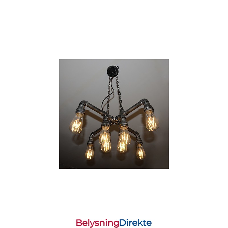 Loftlampe Utspiller Rollen Til Kreativ Industriell Vind Som Gjenoppretter Gamle Måter Conduit Droplight