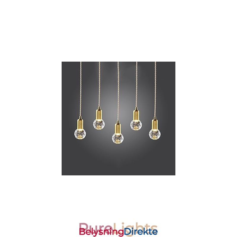 Moderne Samtidsstil Vintage Mini-Stil Gullmetall Pendellampe