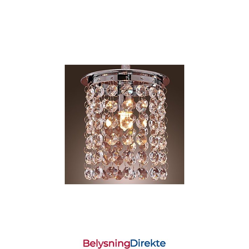 Moderne Og Moderne Krystall Mini-Stil Galvanisert Pendellampe